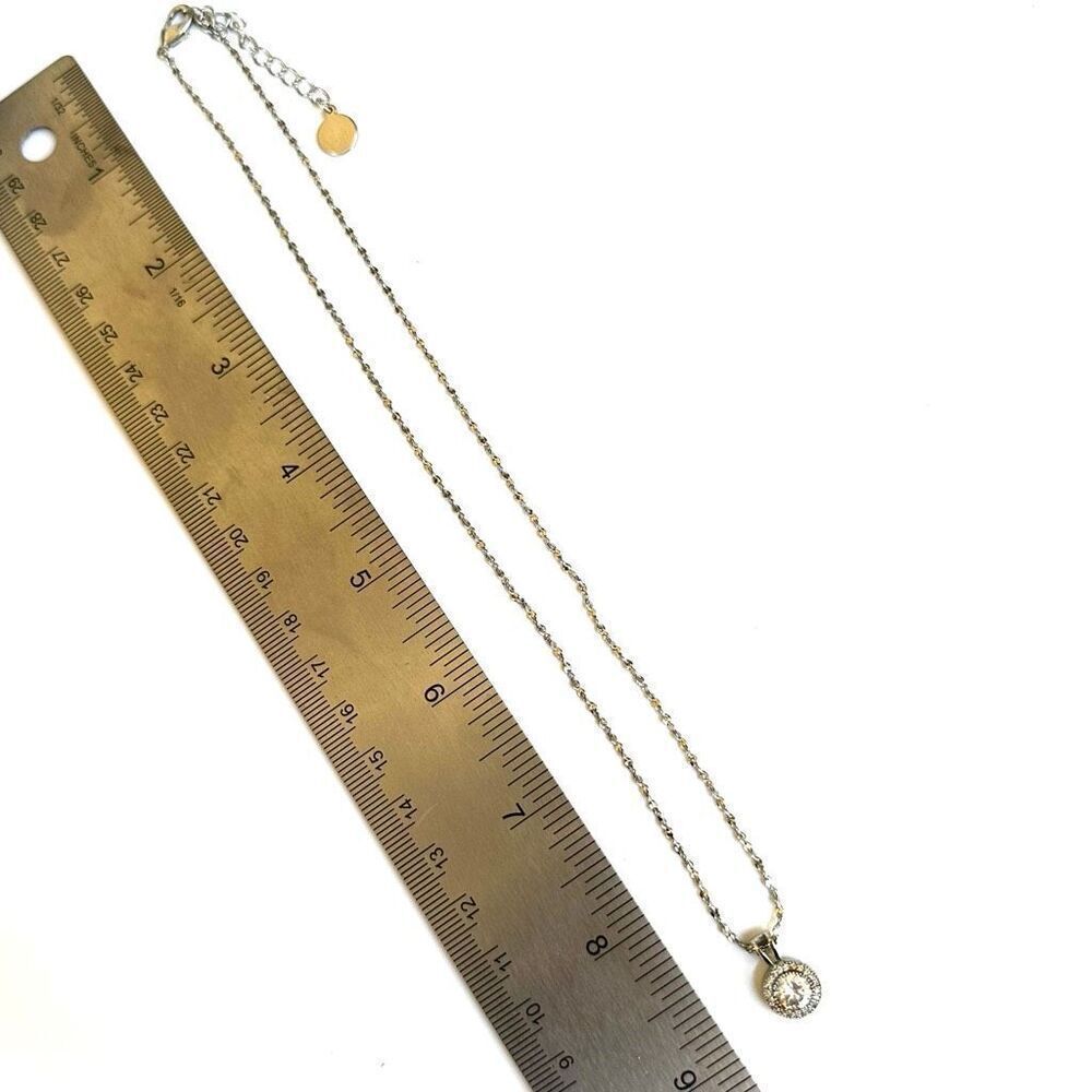 charter club halo rhinestone pendant necklace - Picture 5 of 8